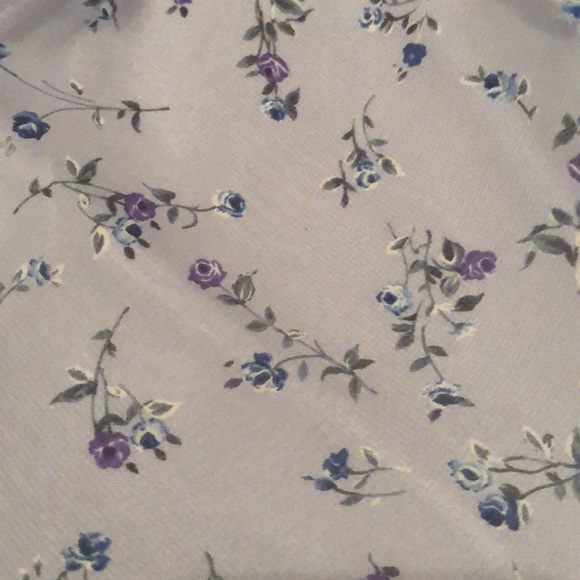 Pale Blue Floral Dress - Picture 4 of 4